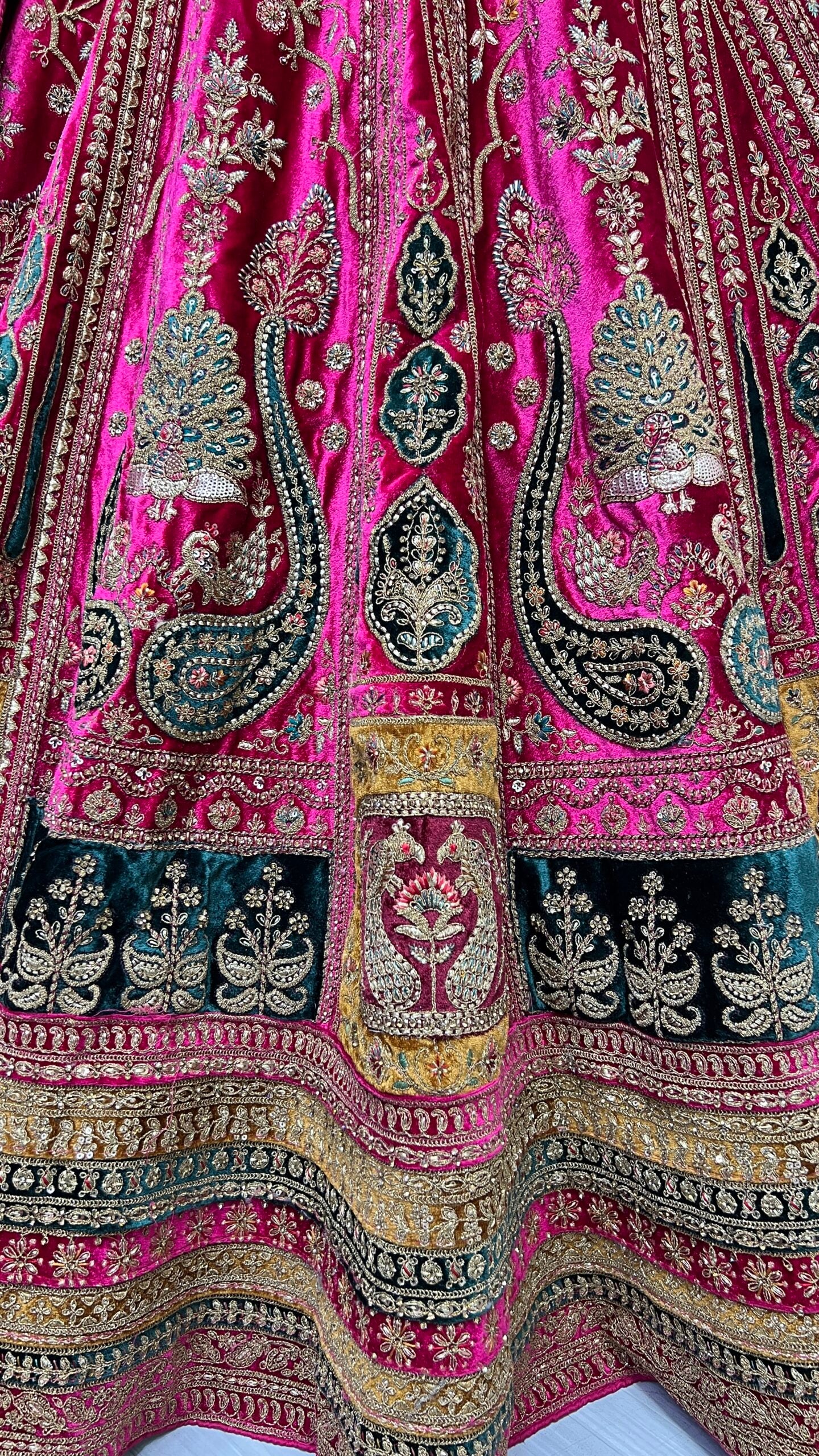 New Rose Petal Charm Dark Pink Bridal Lehengha Choli