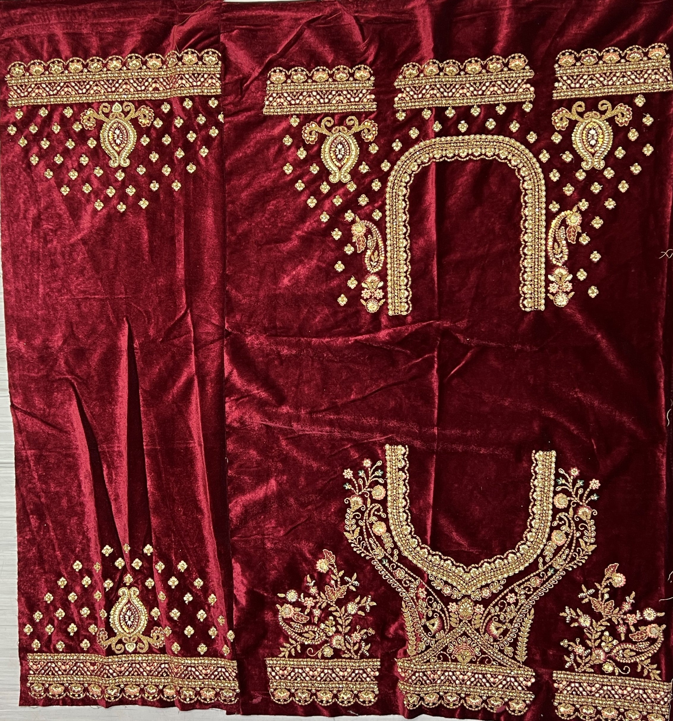 Royal Velvet Splendor Bridal Lehenga Choli