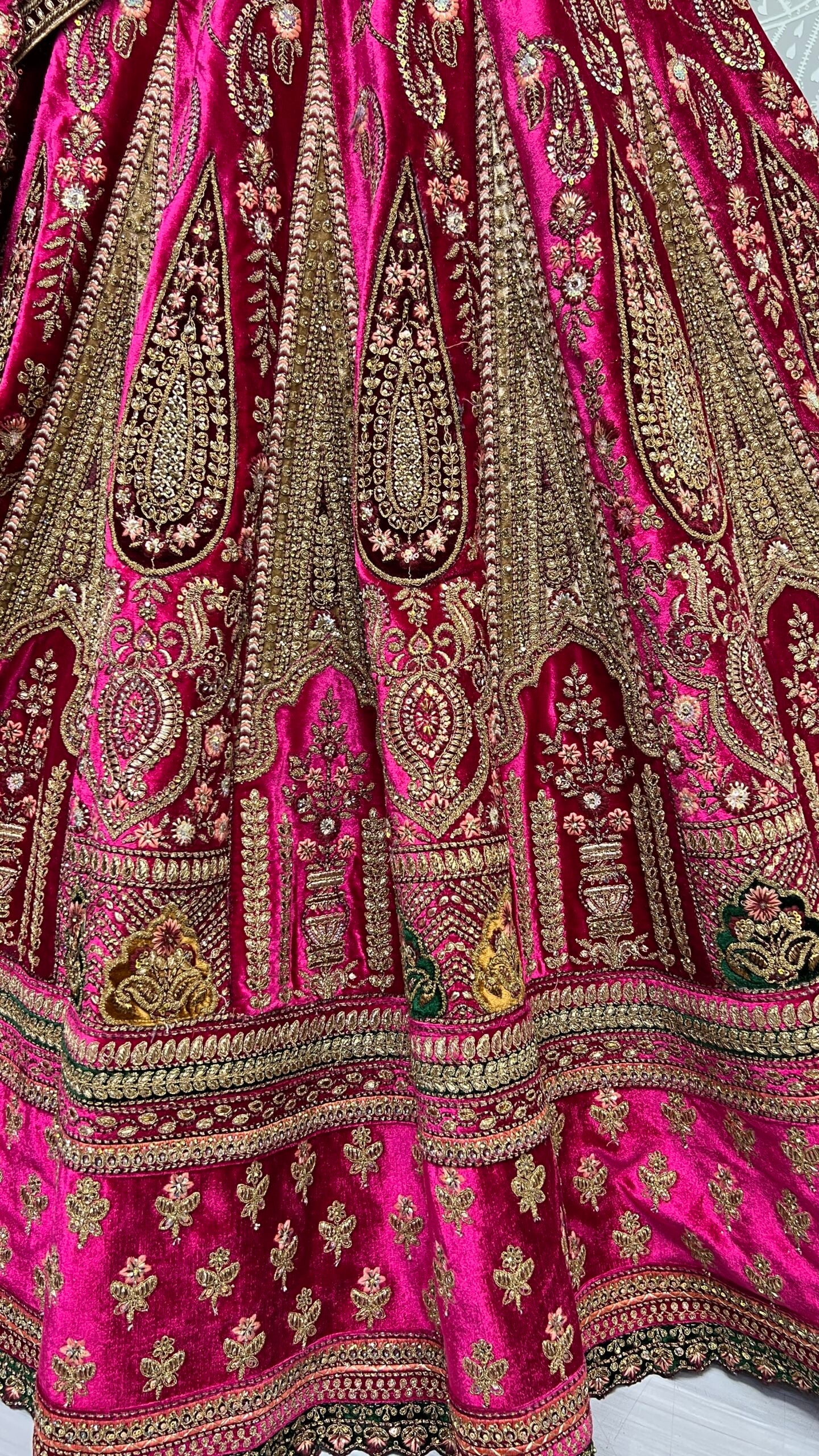 Royal Velvet Splendor Bridal Lehenga Choli