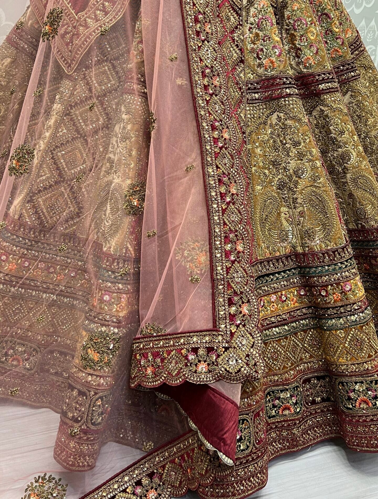 Golden Elegance Ensemble Bridal Lehengha Choli