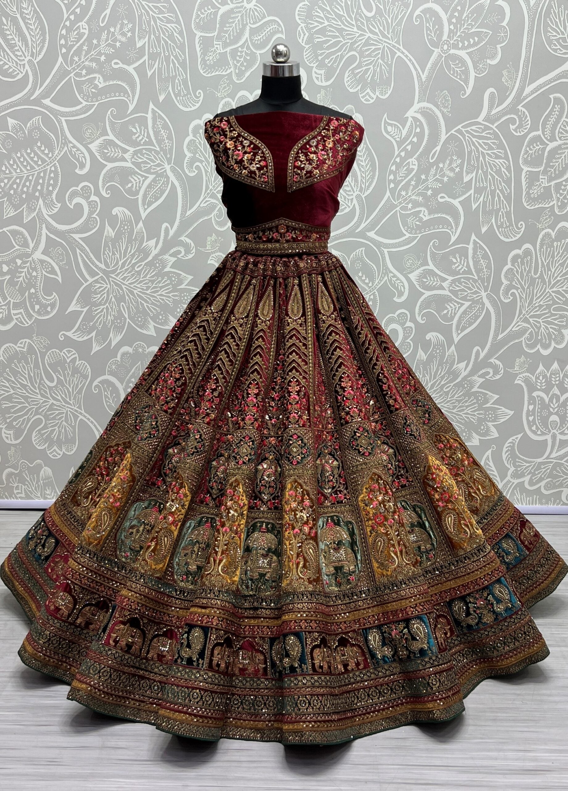 Majestic Diamond Dori Bridal Lehengha Choli