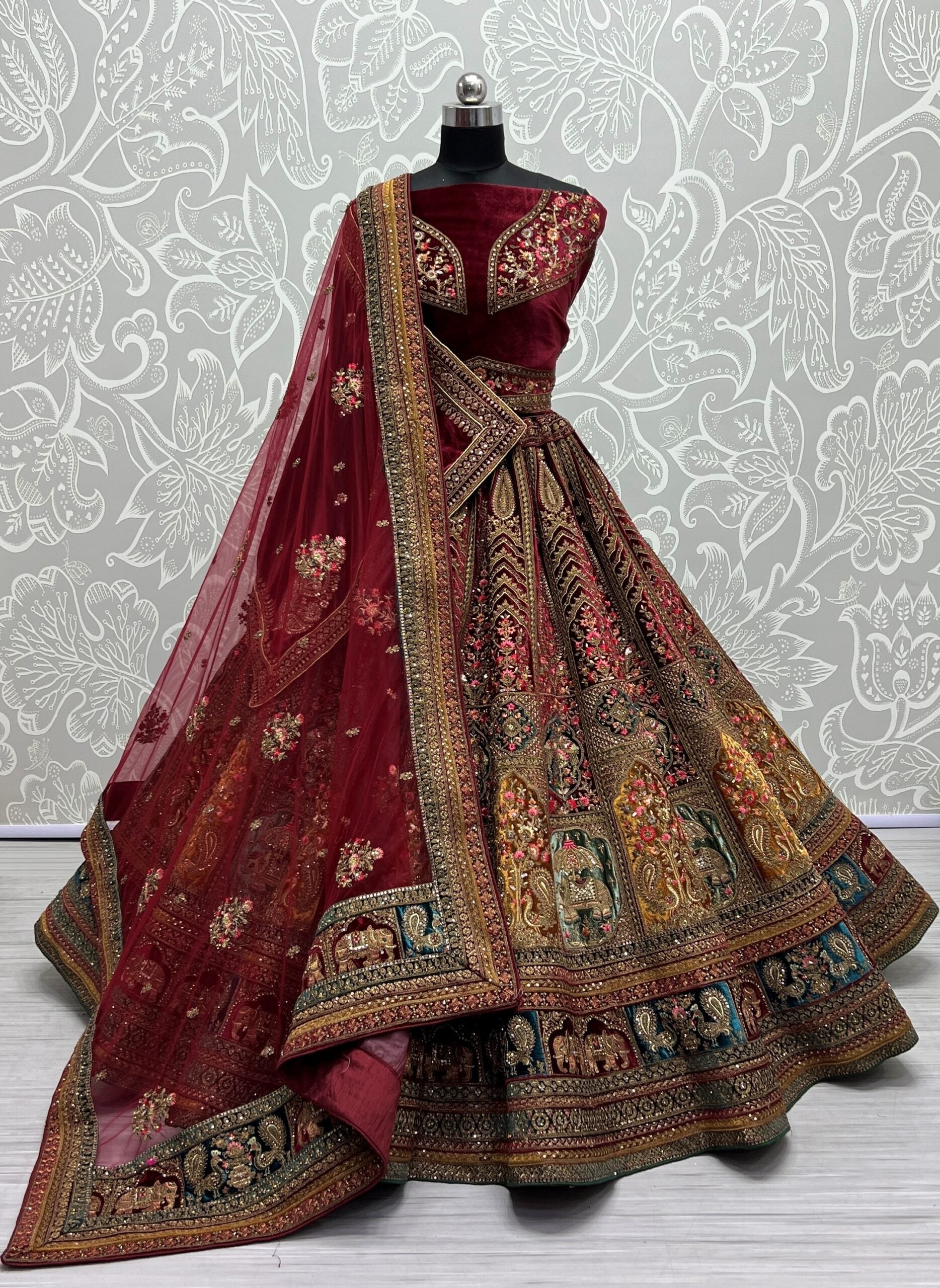 Majestic Diamond Dori Bridal Lehengha Choli