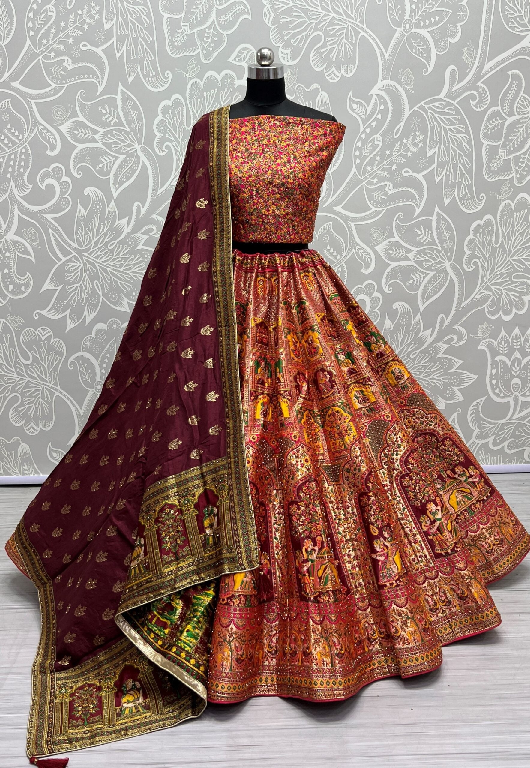 Manorama Saundarya Silk Weave Elegance Lehengha Choli