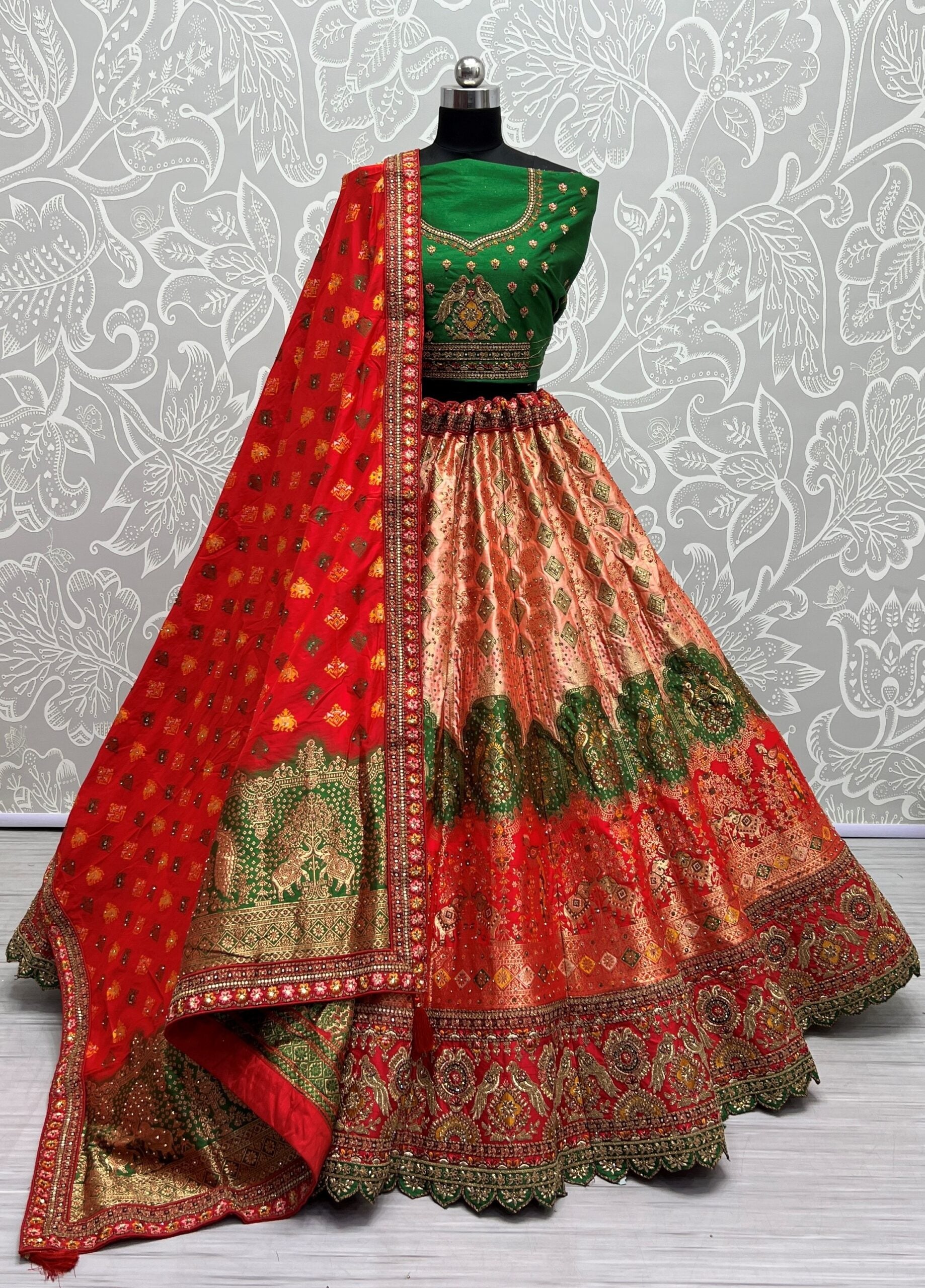 Ratna Kanchana Bridal Banarasi silk Lehengha Choli
