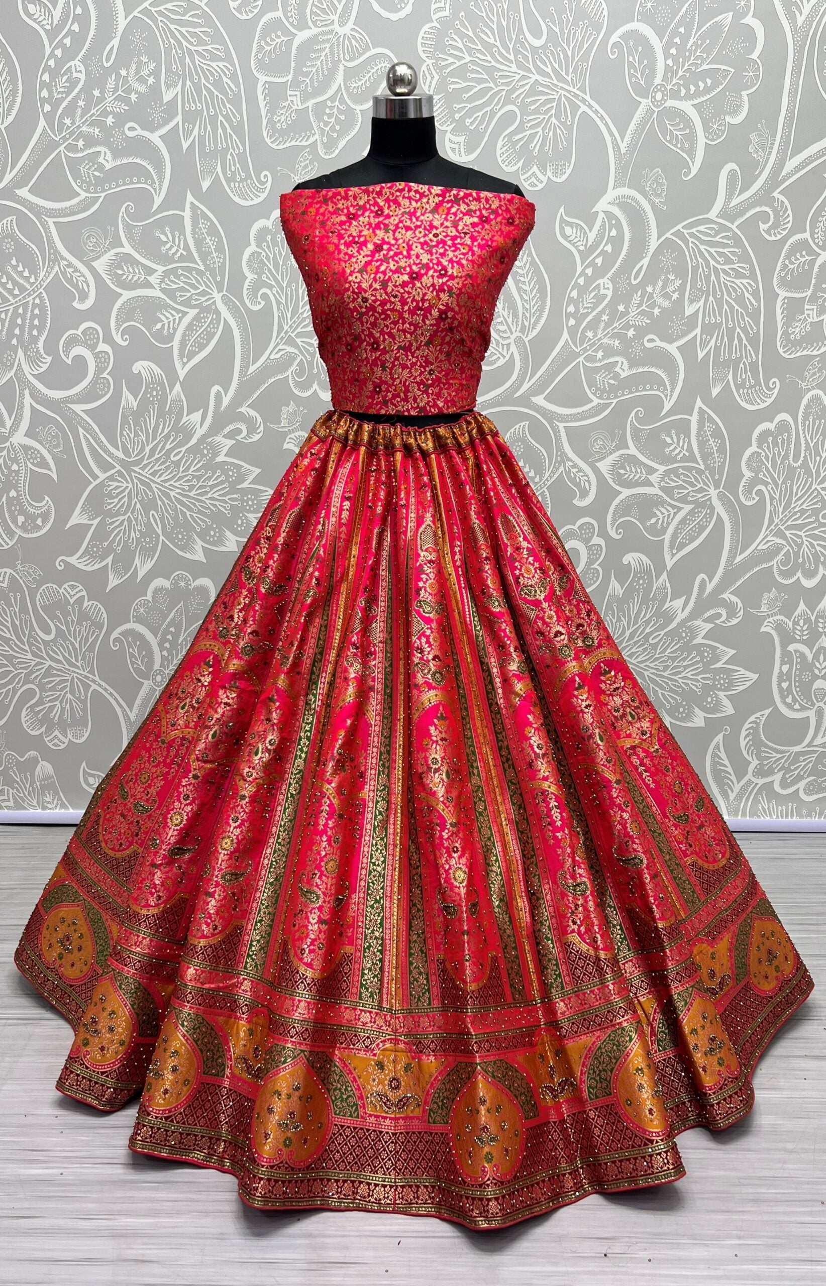 Shringar Sampradaya Pink Partywear Lehenga