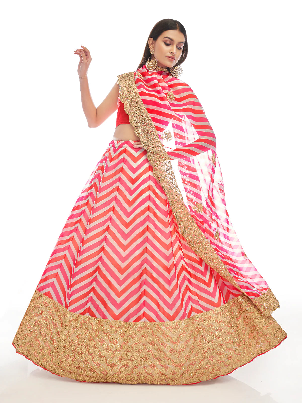 Petal Pink Digital Delight Lehenga