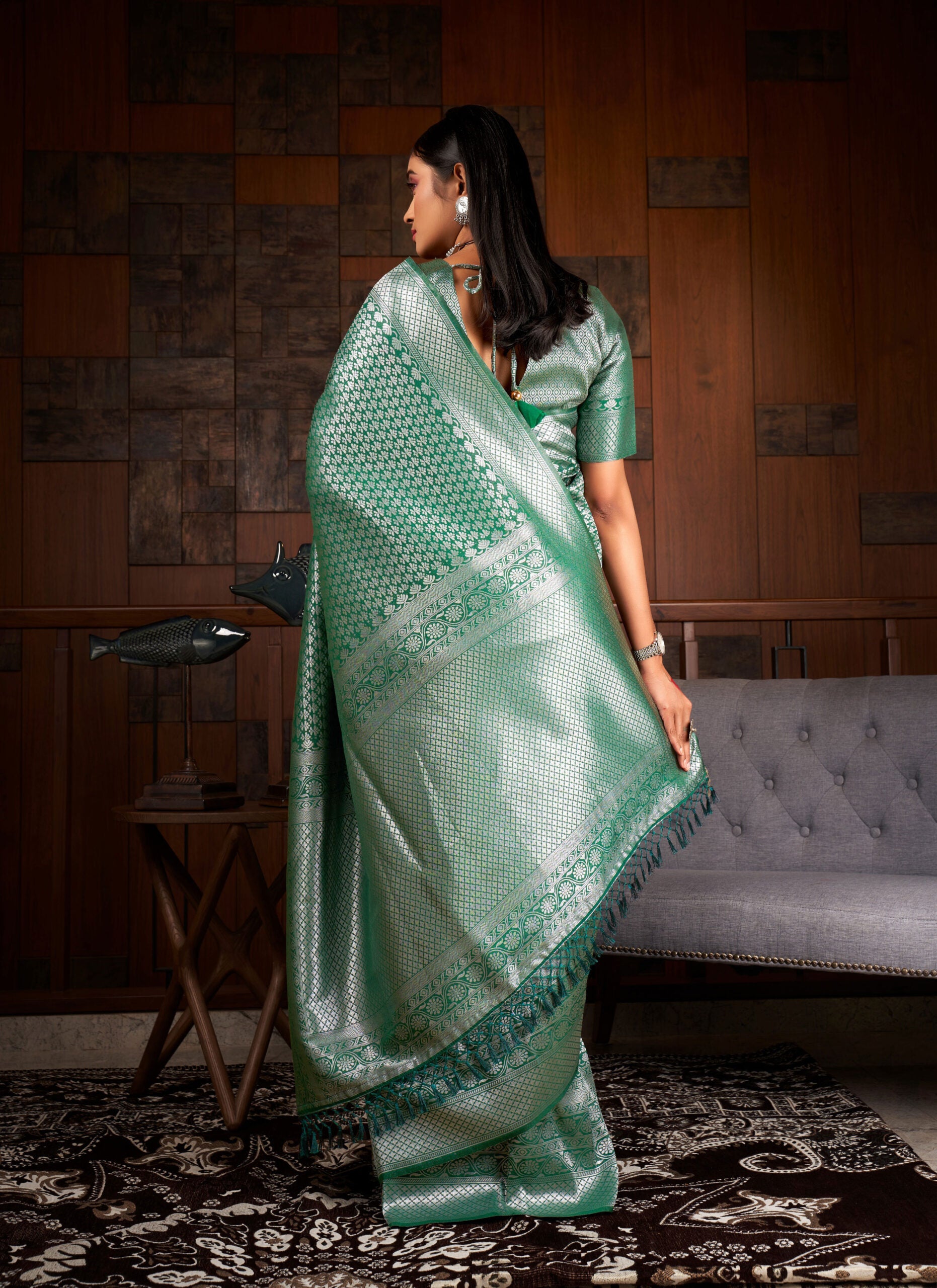 Kaveri Cascade Kanjivaram Silk Saree