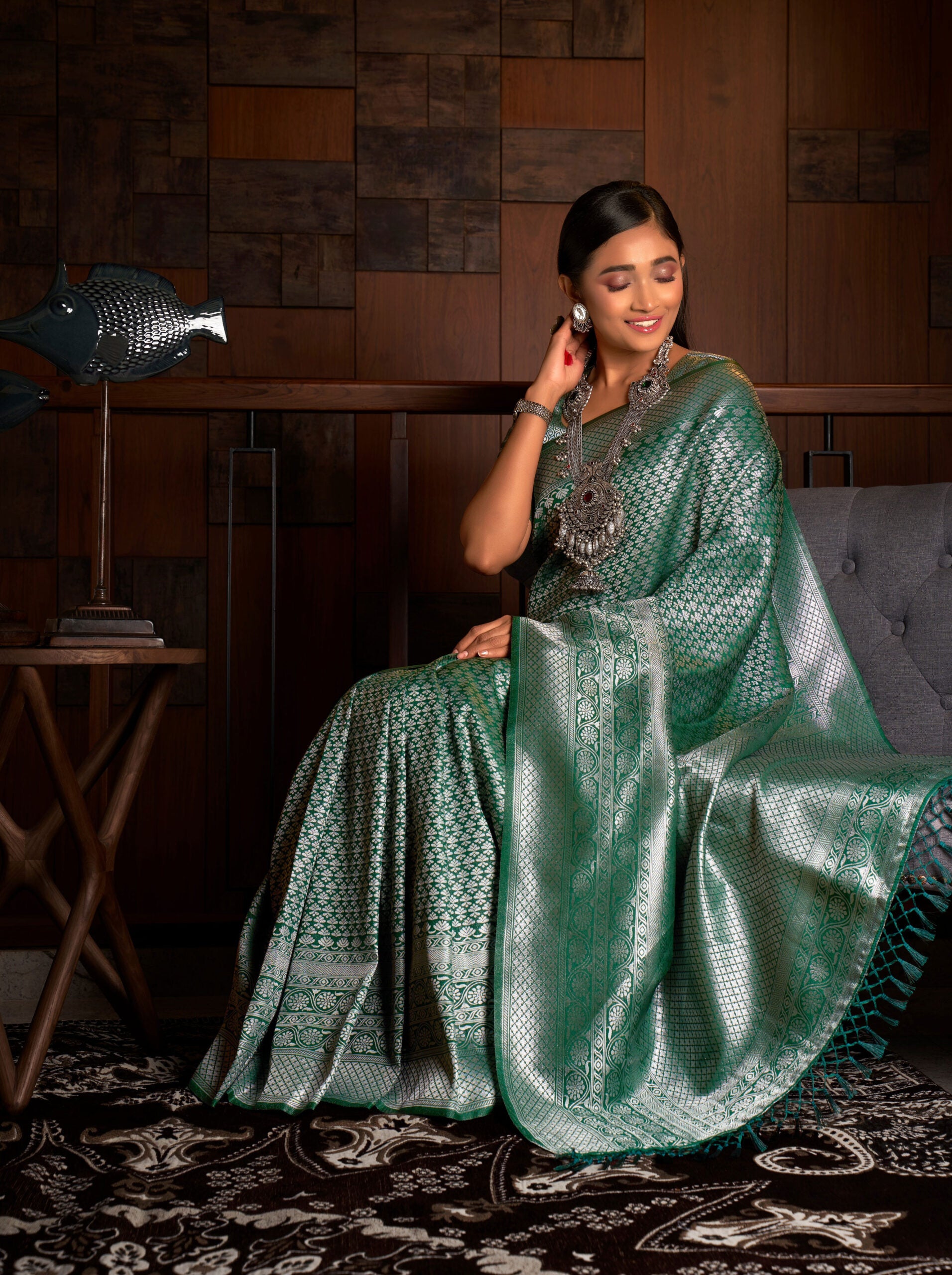 Kaveri Cascade Kanjivaram Silk Saree