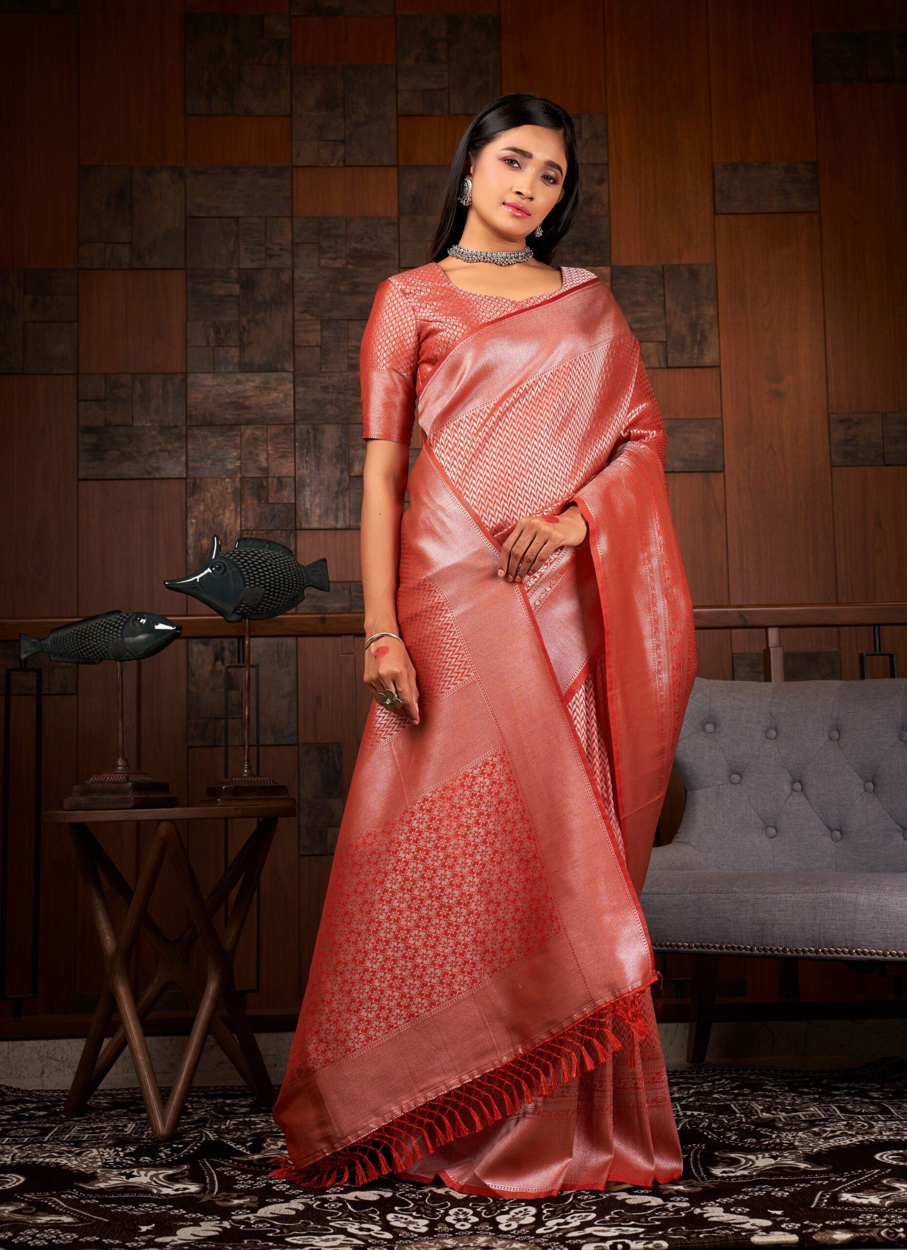 Mango Delight Kanjivaram Silk Saree