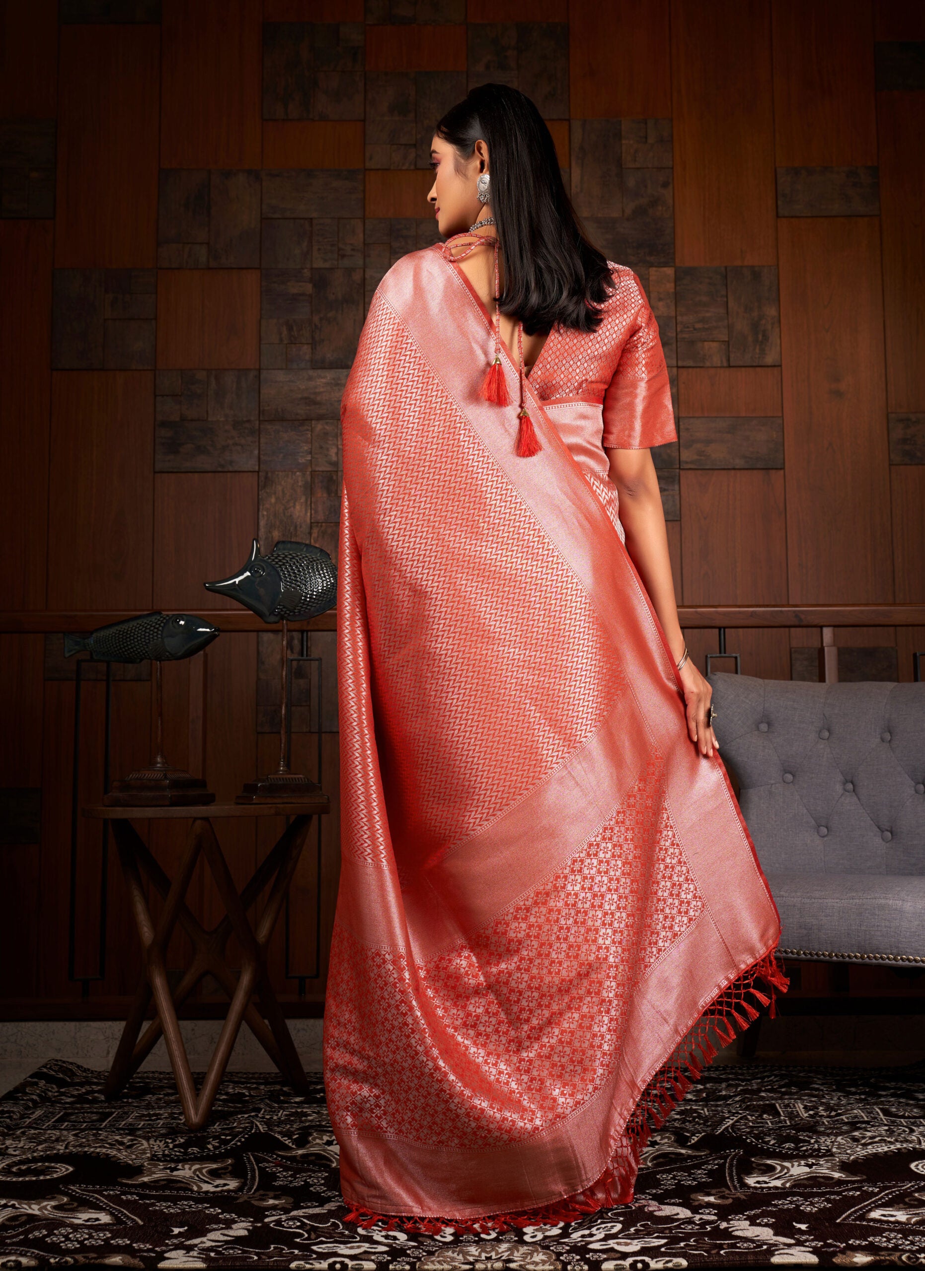 Mango Delight Kanjivaram Silk Saree