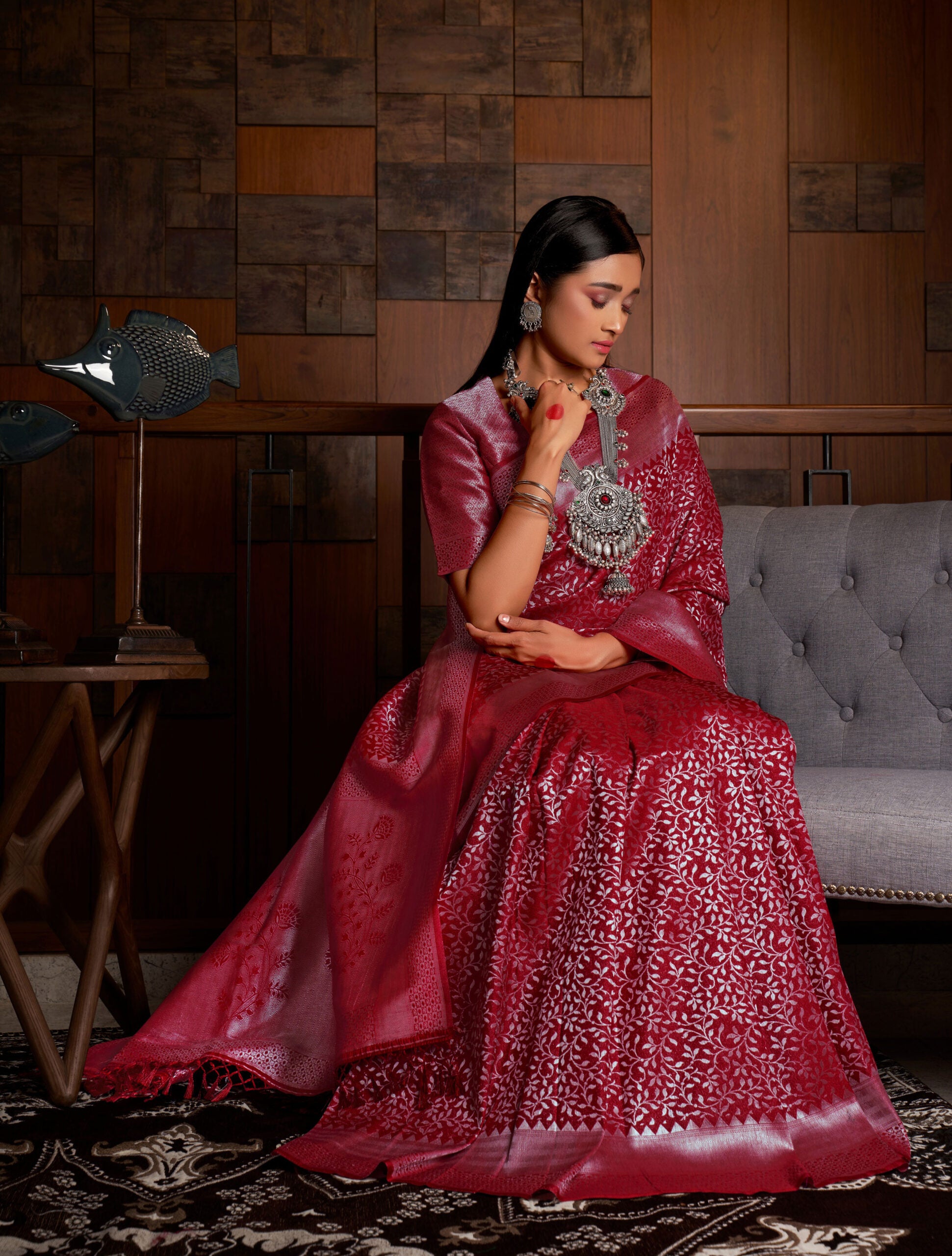 Coconut Grove Kanjivaram Silk Saree