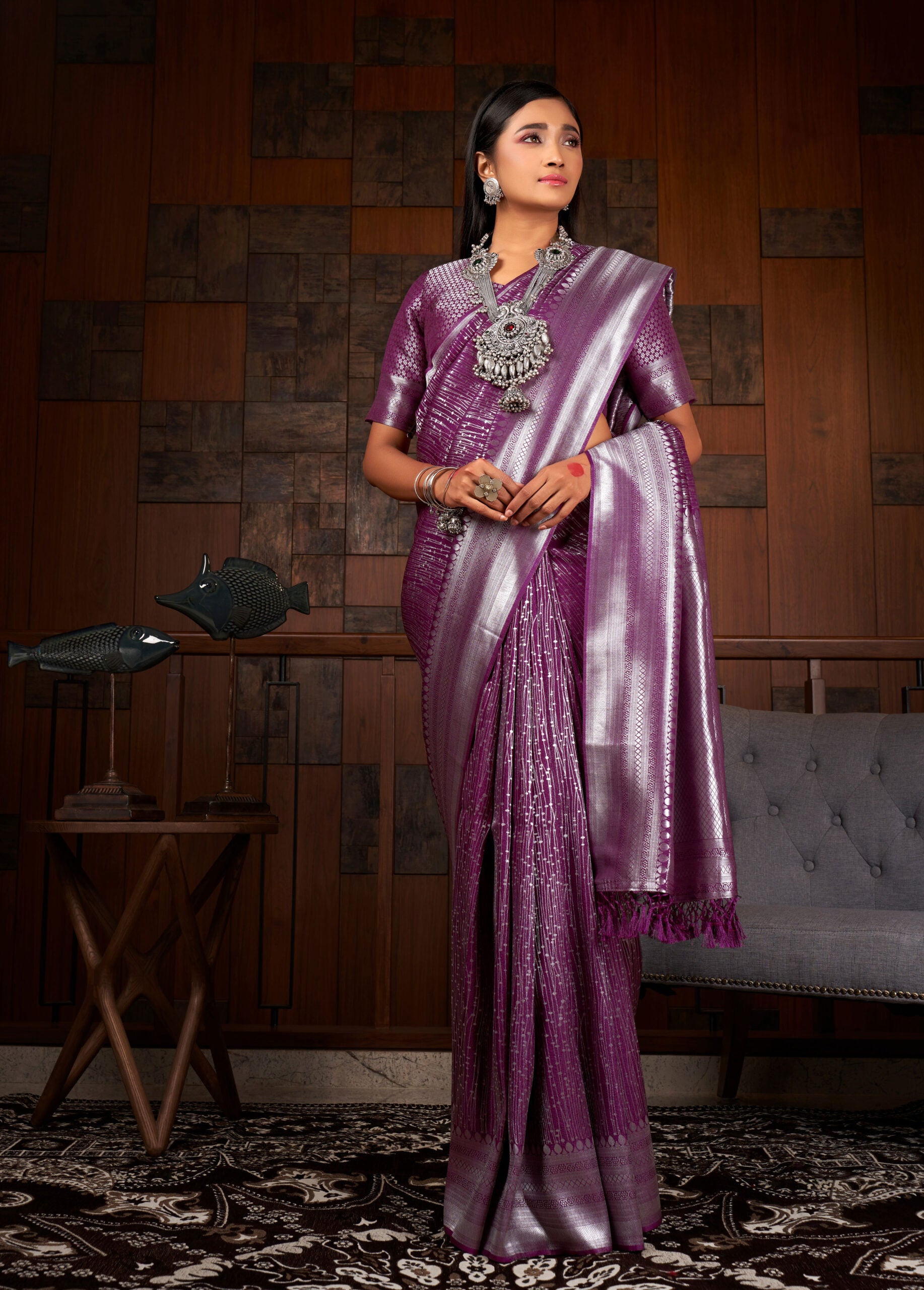 Palmyra Dreams Kanjivaram Silk Saree