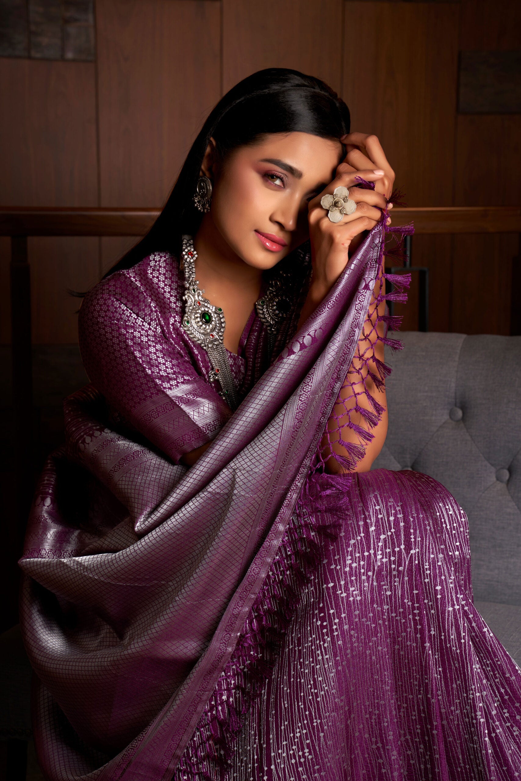 Palmyra Dreams Kanjivaram Silk Saree