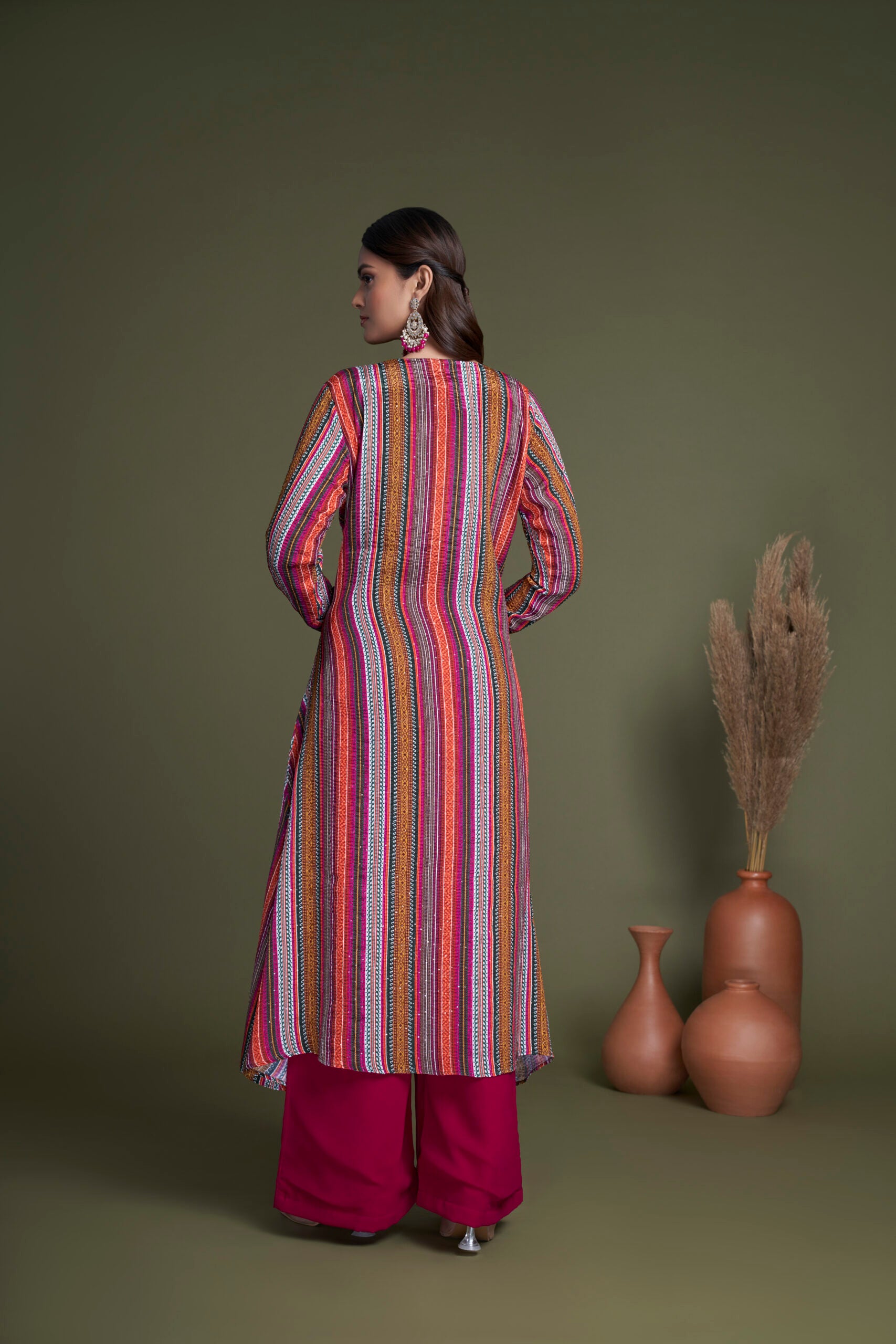 Luxurious Rani ReverieEmbroidery and Mirror Work Co-ord Set