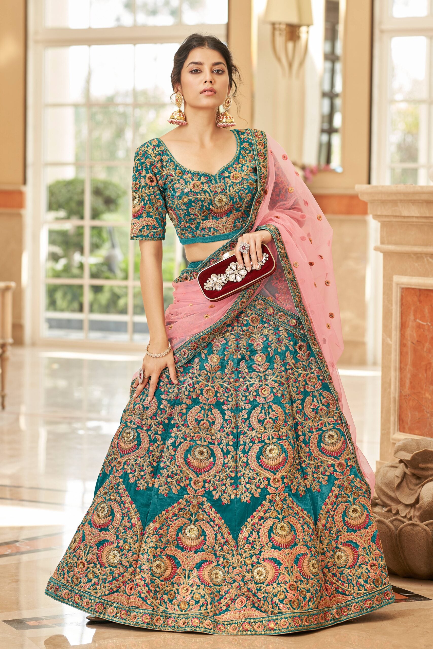 Turquoise Temptation Threadwork Ensemble