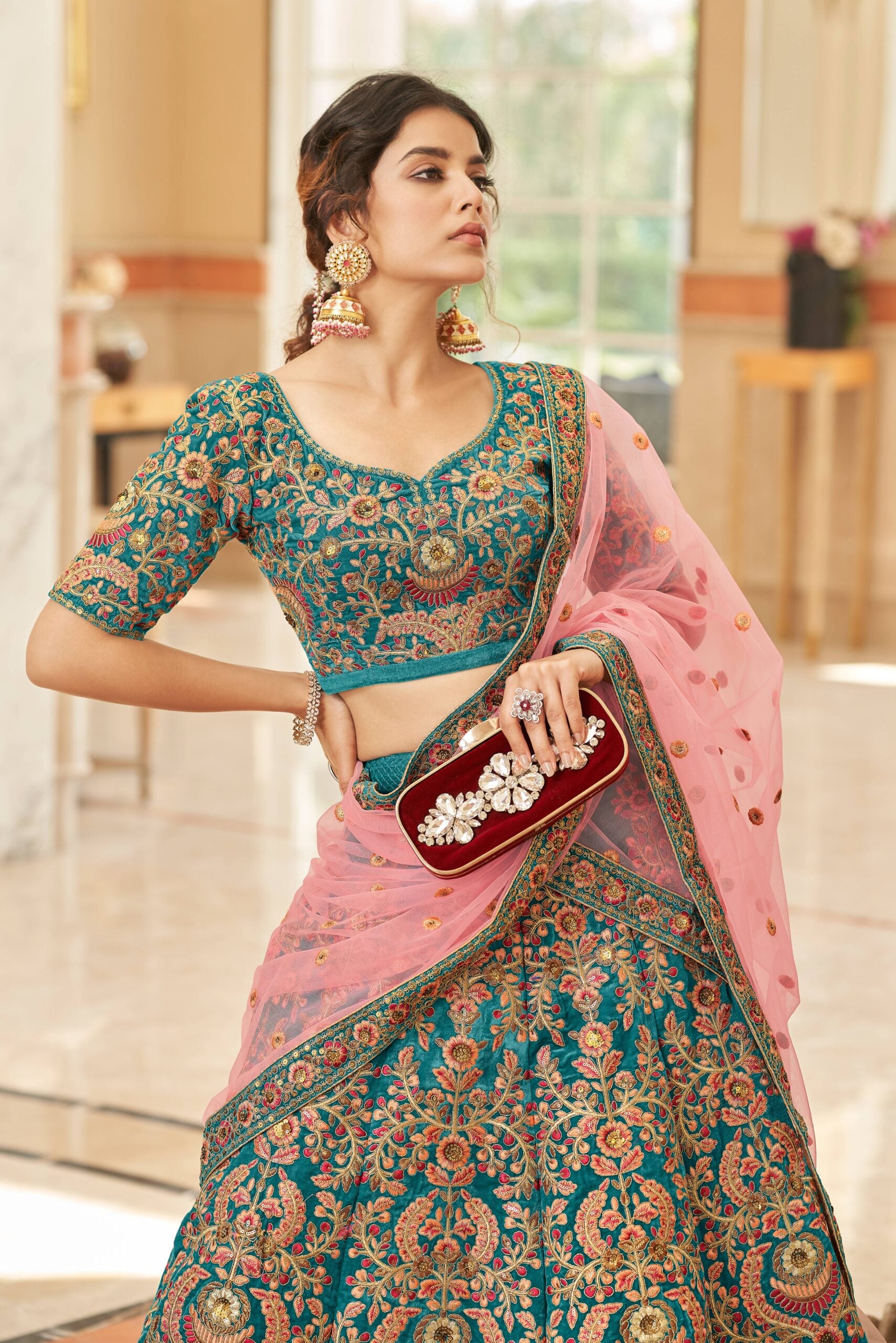 Turquoise Temptation Threadwork Ensemble