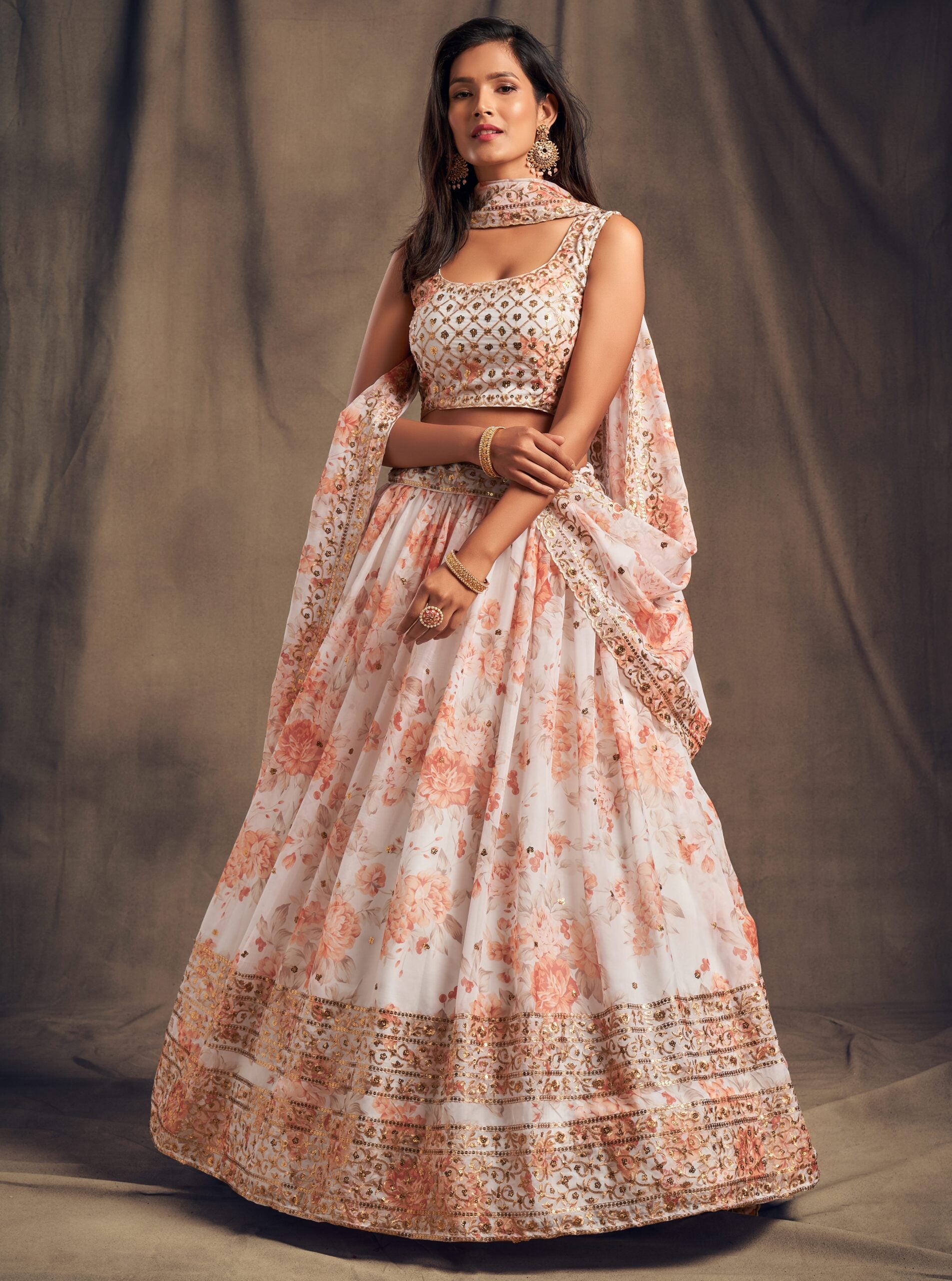 Pearl Petals Sequin Splendor Lehenga Choli
