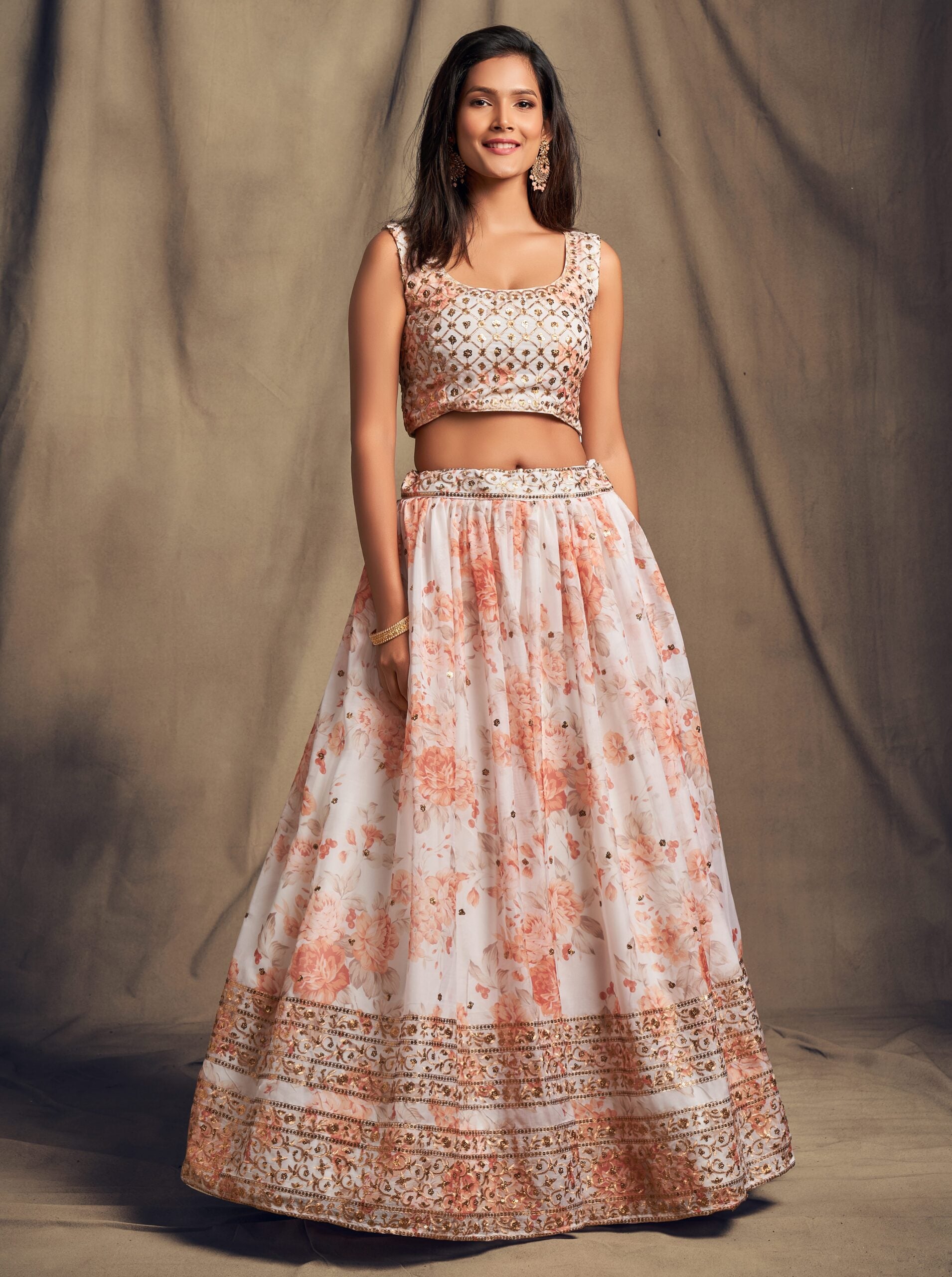 Pearl Petals Sequin Splendor Lehenga Choli