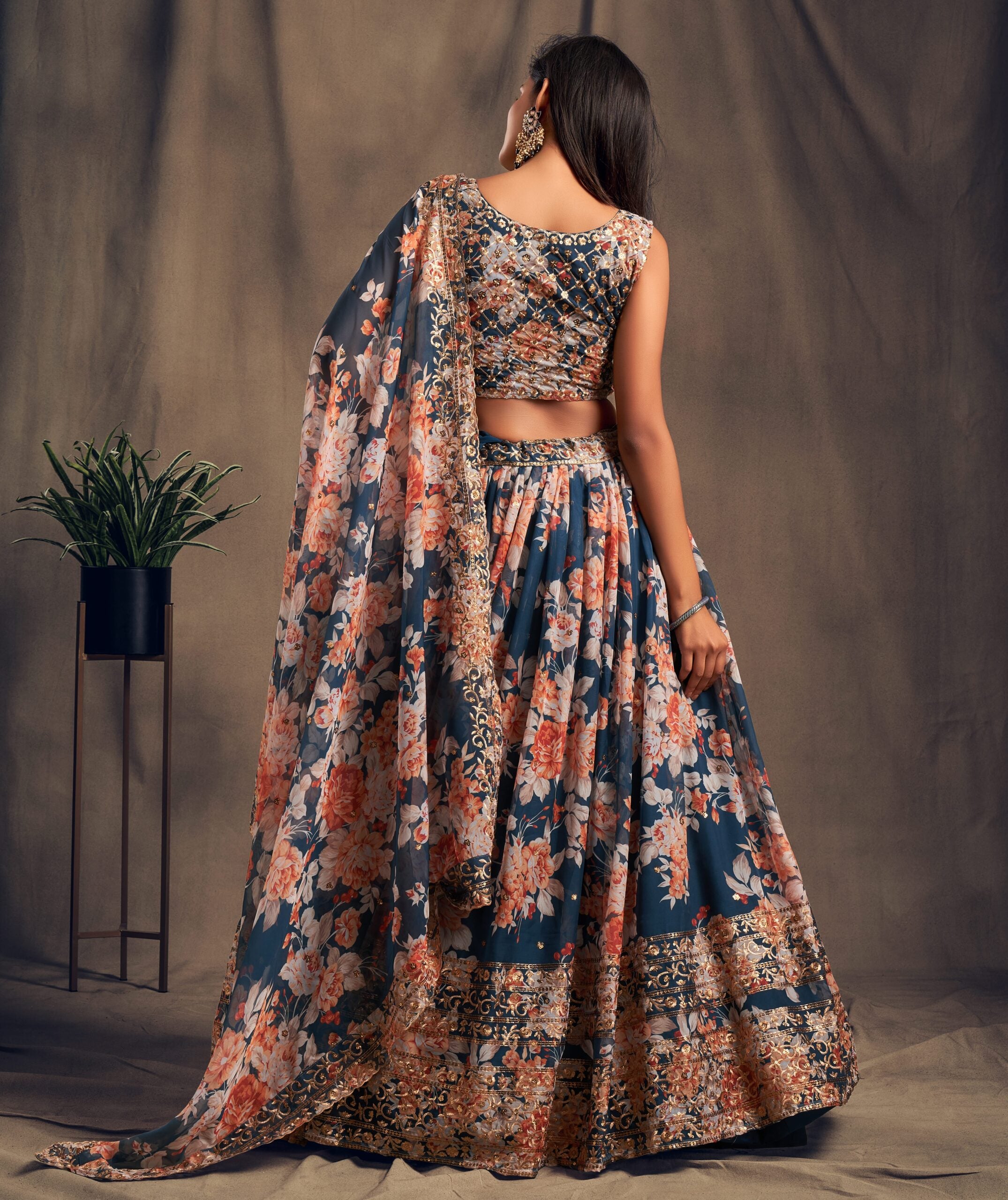 Dove Elegance Sequin Splendor Lehenga Choli