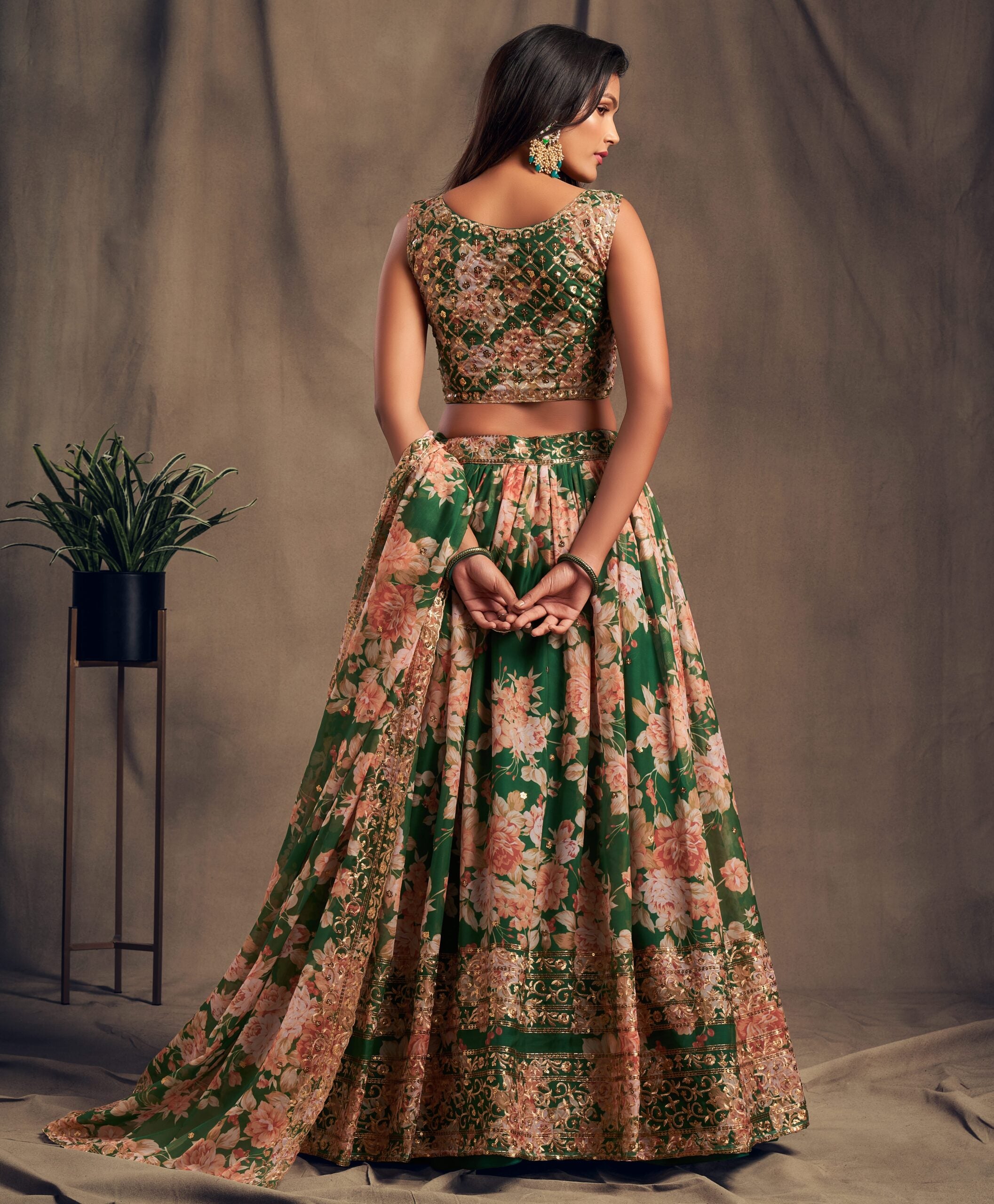 Enchanted Forest Floral Delight Lehenga Choli
