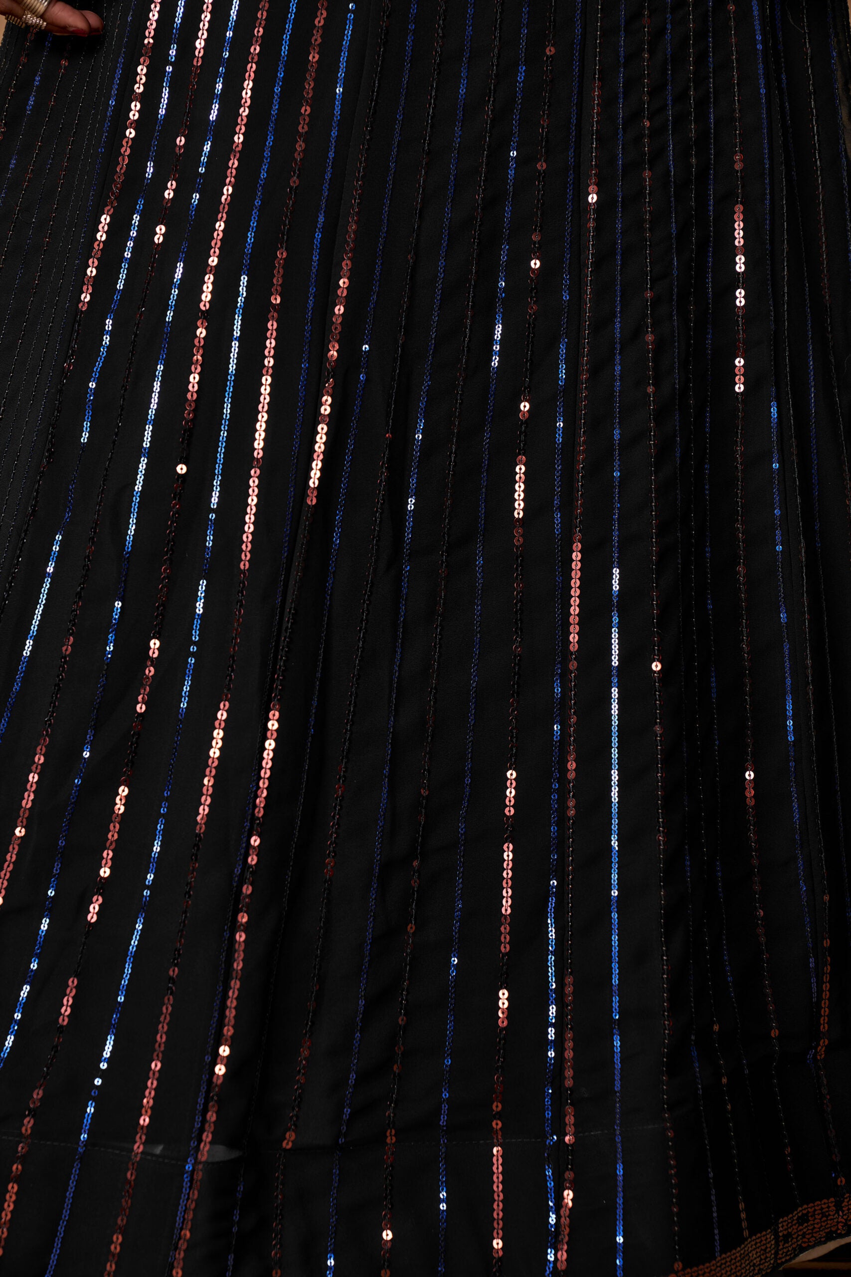 Black Georgette Wedding Sonata Lehenga Choli