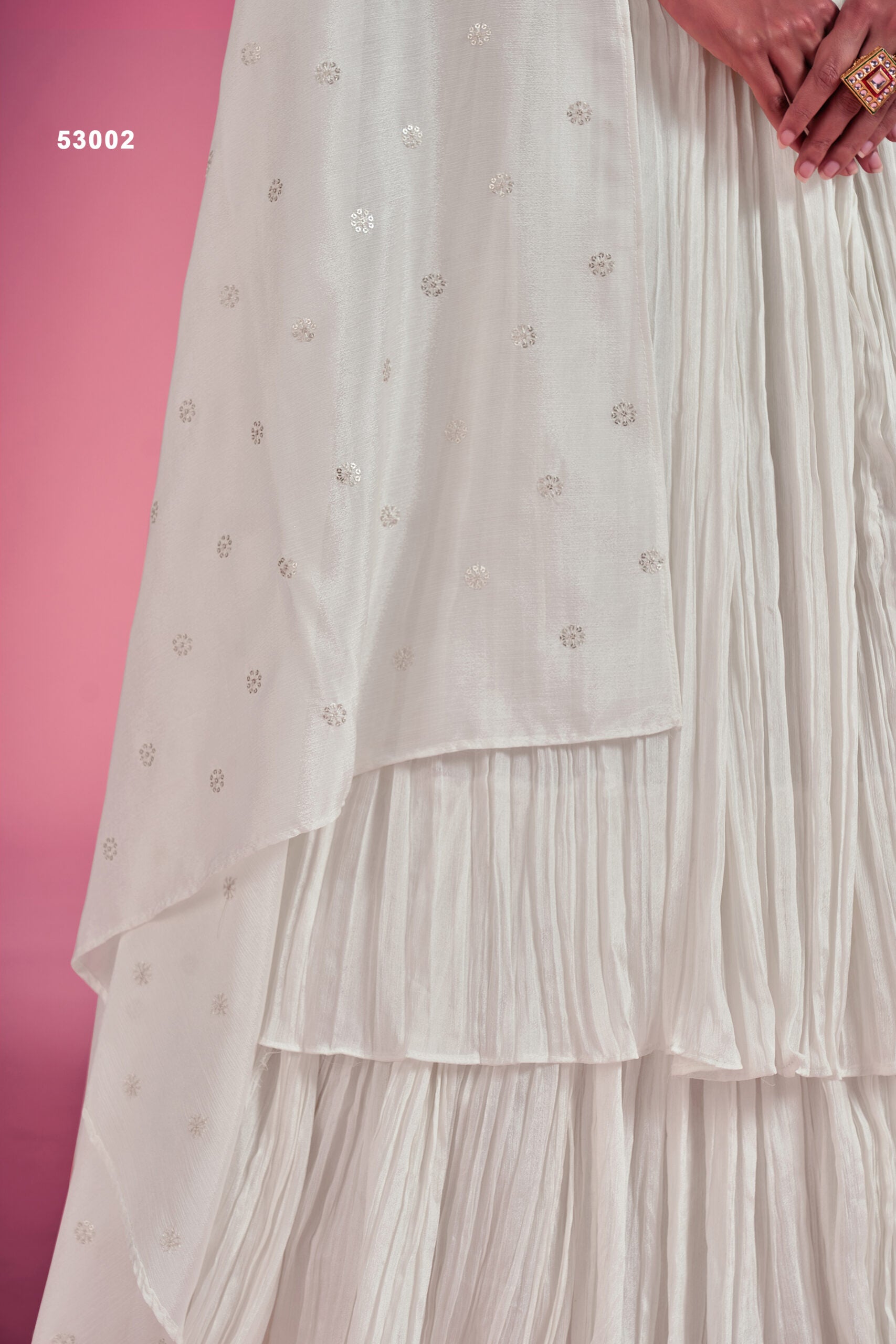 Zardosi Dream White Miror Lehengha  Choli