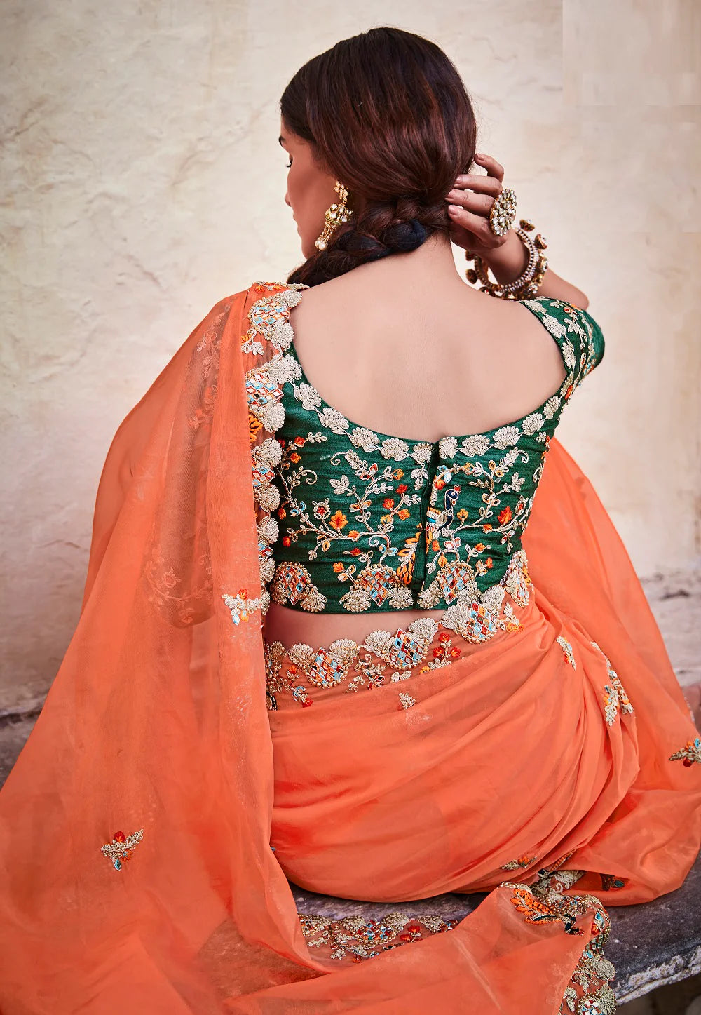 Gilded Garden Zari Symphony Saree