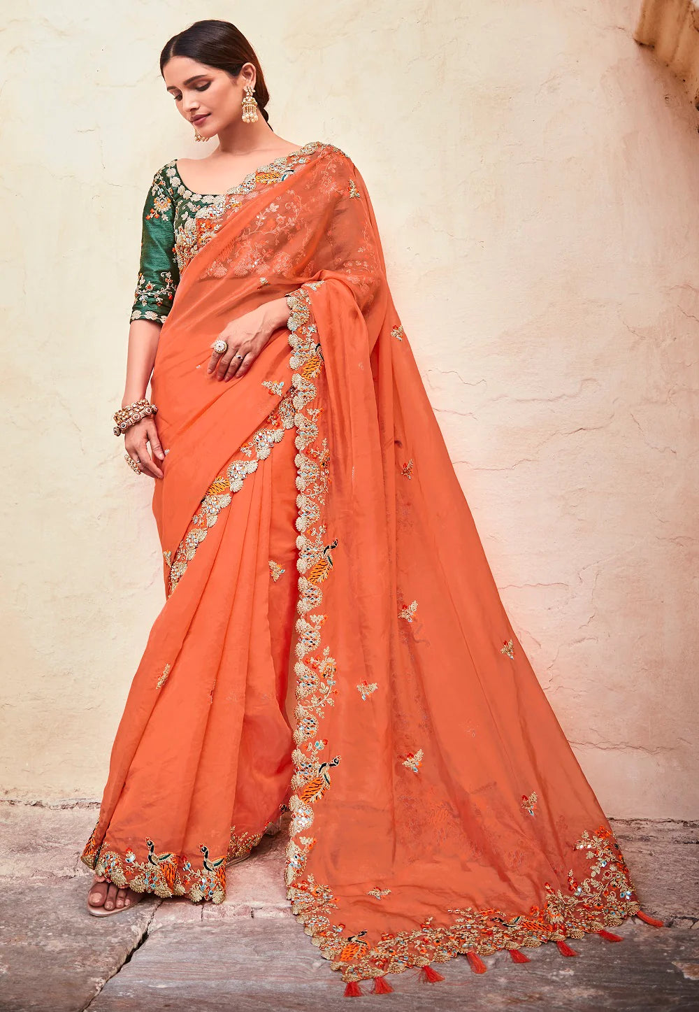Gilded Garden Zari Symphony Saree