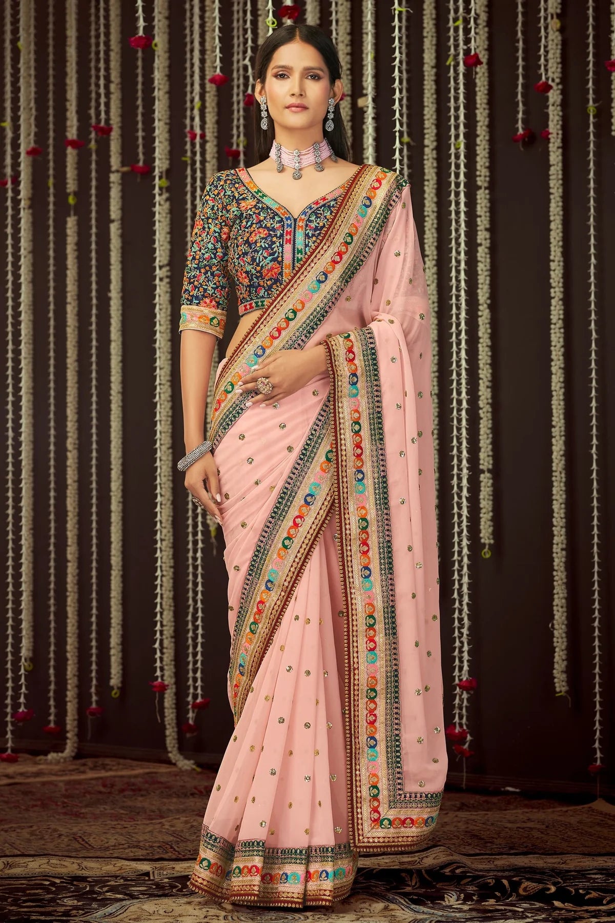 Dainty Delight Fairy Dust Georgette Saree