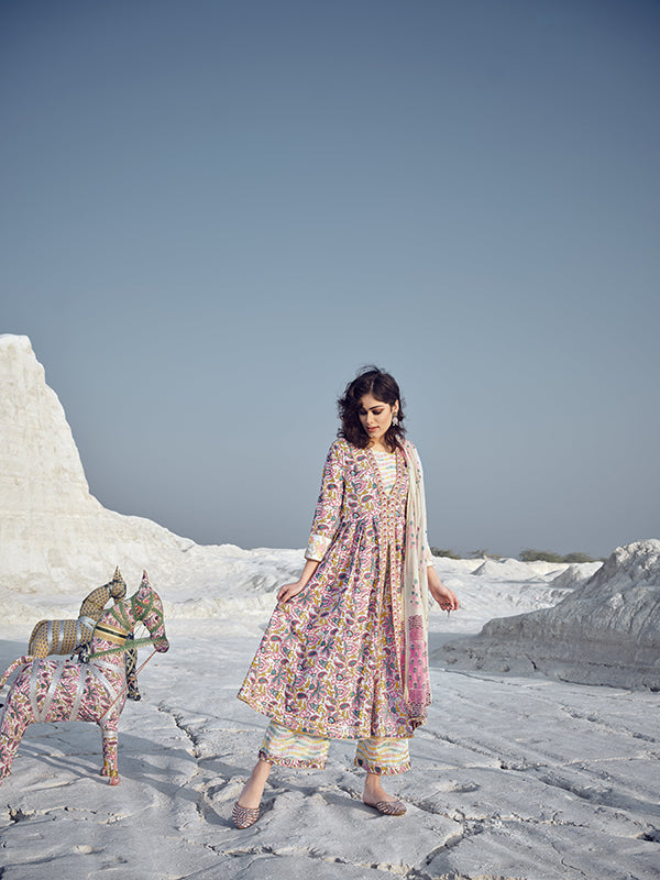 Candy Floss Pink and White Shrug Set