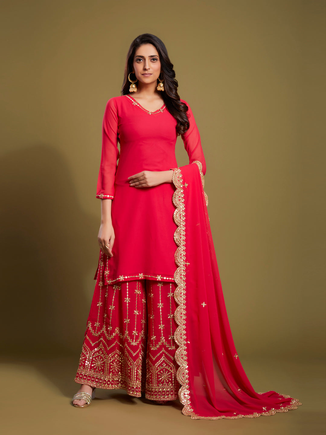 Surabhi's Almora Serenade Pink Palazzo