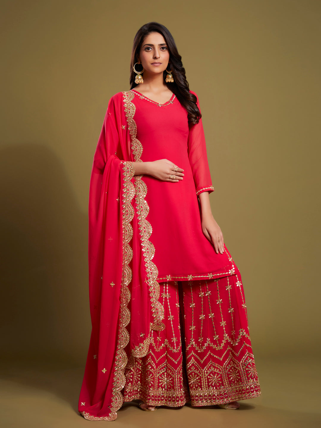 Surabhi's Almora Serenade Pink Palazzo