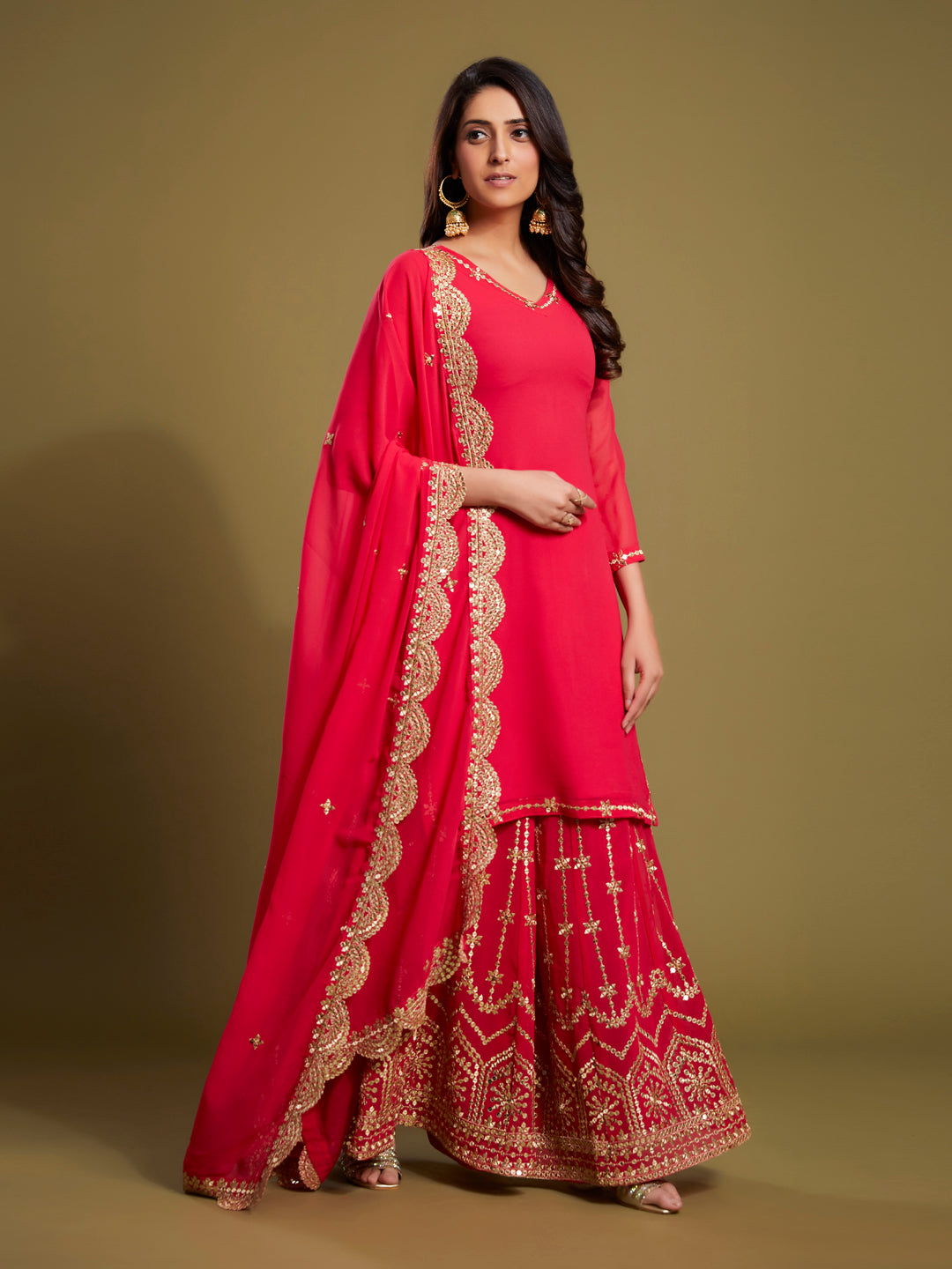 Surabhi's Almora Serenade Pink Palazzo