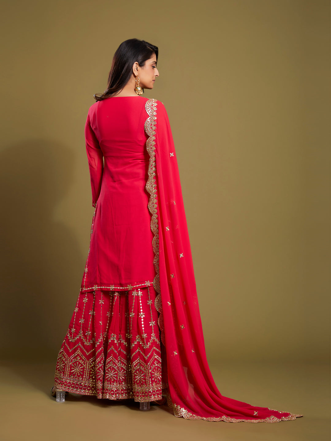 Surabhi's Almora Serenade Pink Palazzo