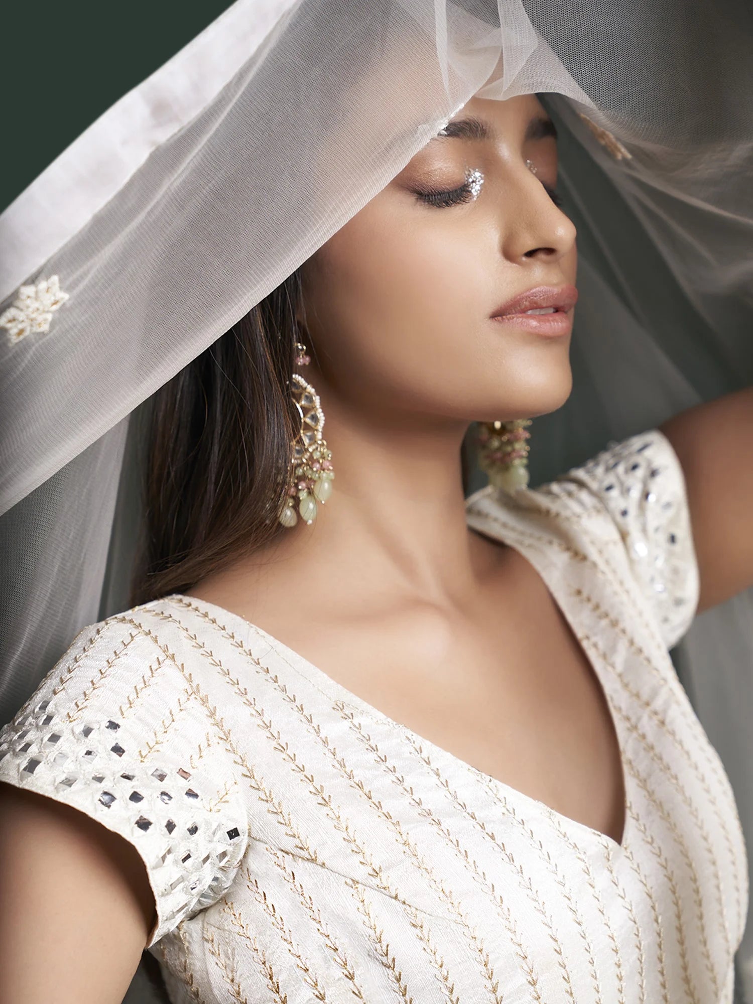 Celestial Sparkle Georgette Lehenga